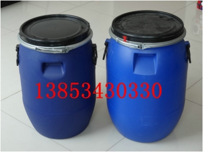60升蘭色化工桶，60L卡子桶，60升包箍塑料桶新利塑業(yè)生產(chǎn).